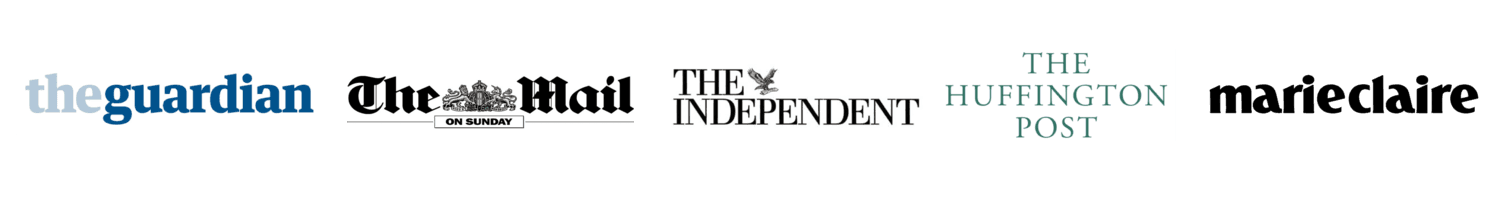 Featured in The Guardian, The Mail on Sunday, The Independent and The Huffington Post